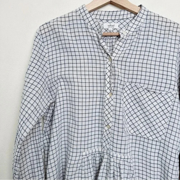 Aritzia peplum cotton blouse - Picture 6 of 13